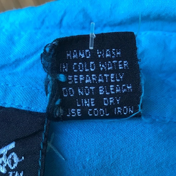 Vintage 80s Teal Blue Short Sleeve Oversized Shirt Small Boxy Top - Picture 8 of 8